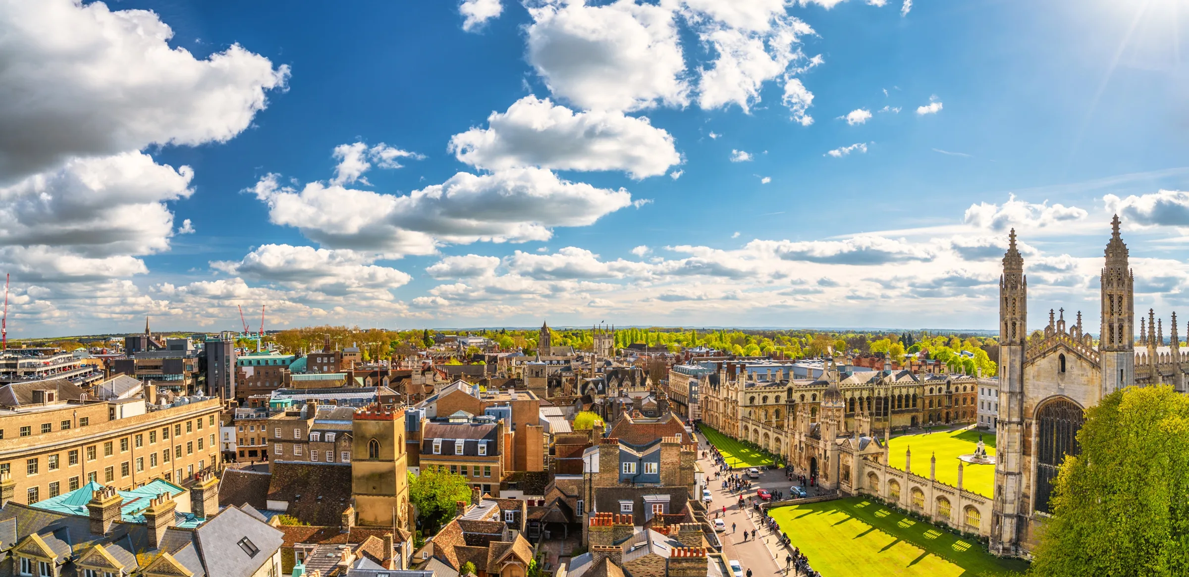 Aerial view of Cambridge